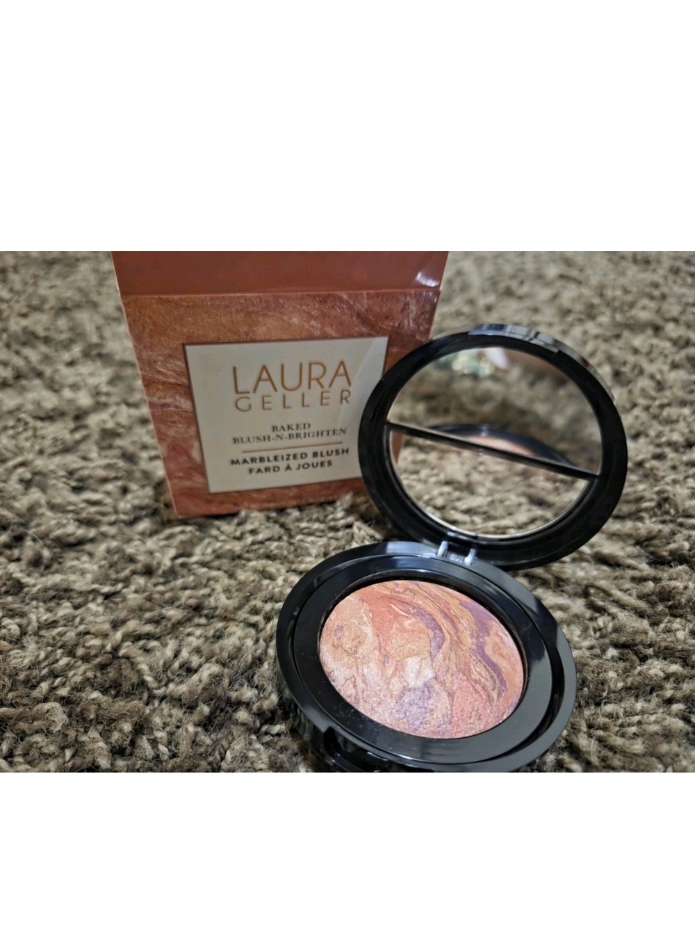 Laura Geller Marbleized Baked Blush in Peachy Pink